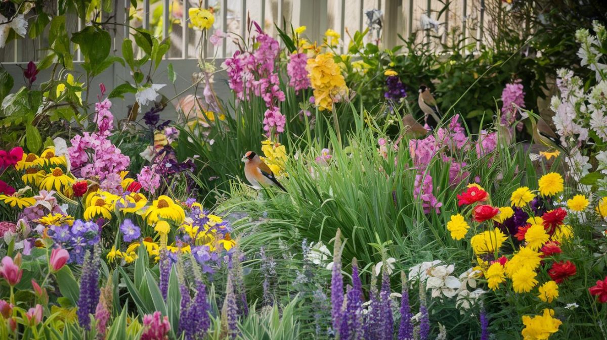 Un jardin coloré et vivant: attirez les chardonnerets avec facilité